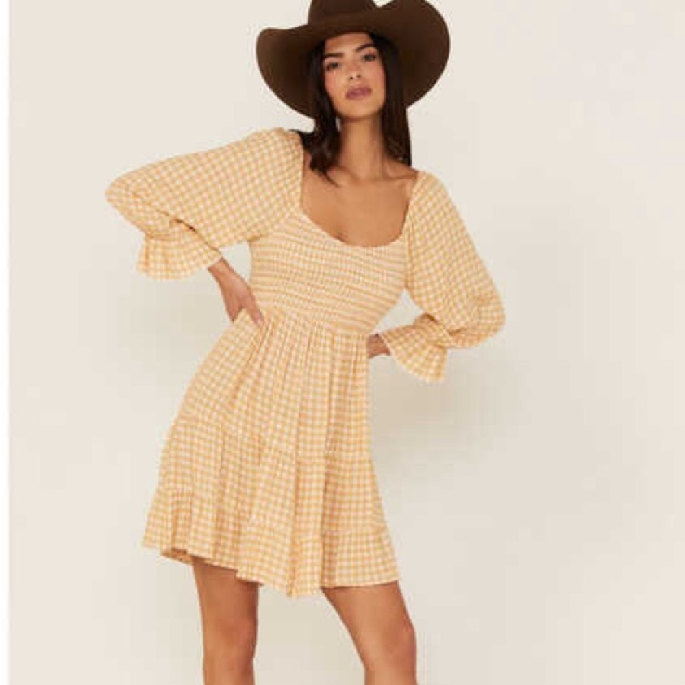 MABLE Cleo V-Neck Babydoll‎ Dress